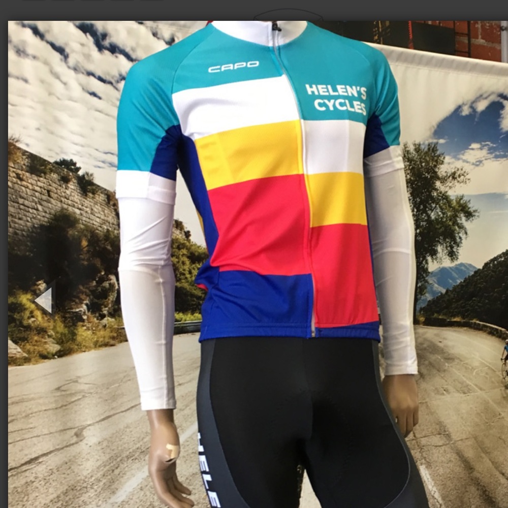 Helens Cycles capo asymmetric jersey size small